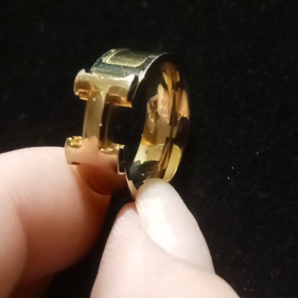 Hermès iconic logo H design Ring sz 6.5 - Picture 4 of 7